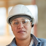 Female worker with worker's compensation case.